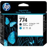HP 774 MATTE BLACK/CYAN PRINTHEAD(U) P2W01A